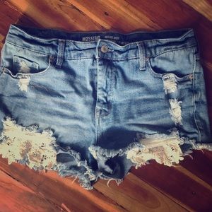 ❤️Adorable high-rise denim shorts
